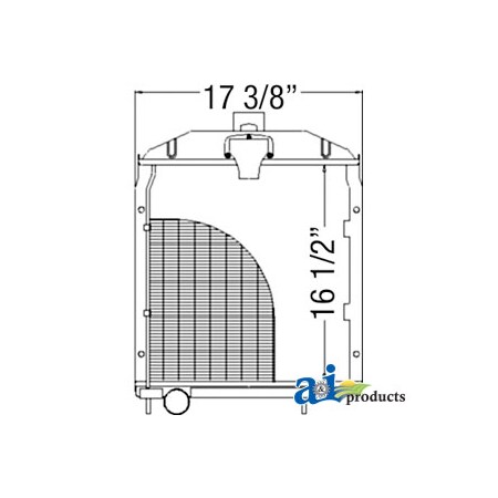 A & I Products Radiator 28" x20" x14" A-58124DBX